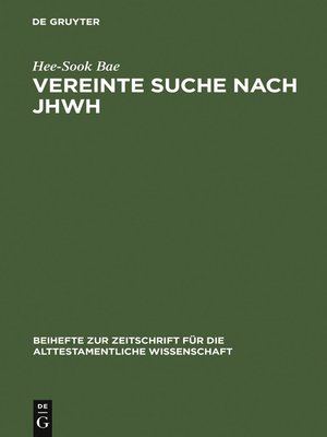 cover image of Vereinte Suche nach JHWH